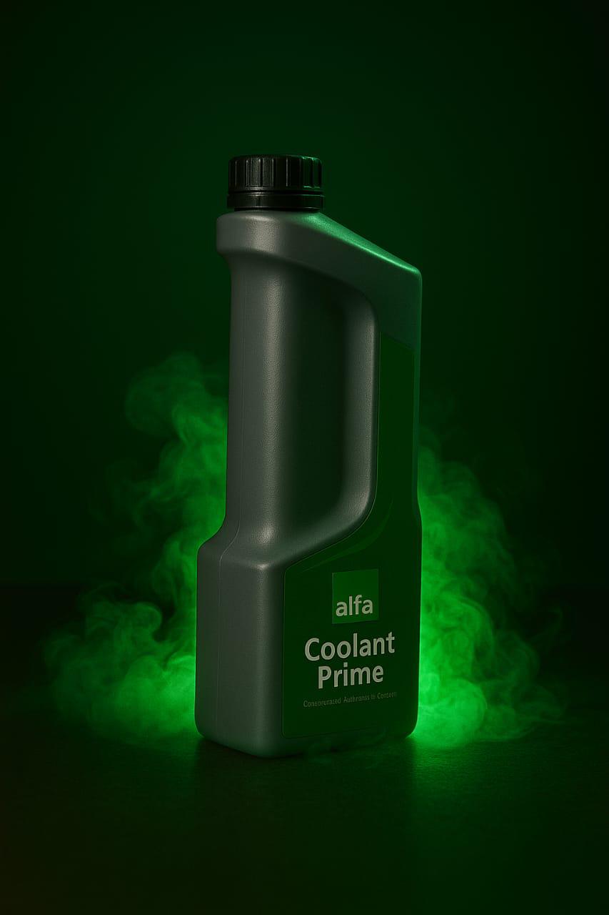 Alfa Pak Coolant Prime Green 1 Litre - Pakistan's favorite Coolant - Alfa Automotives