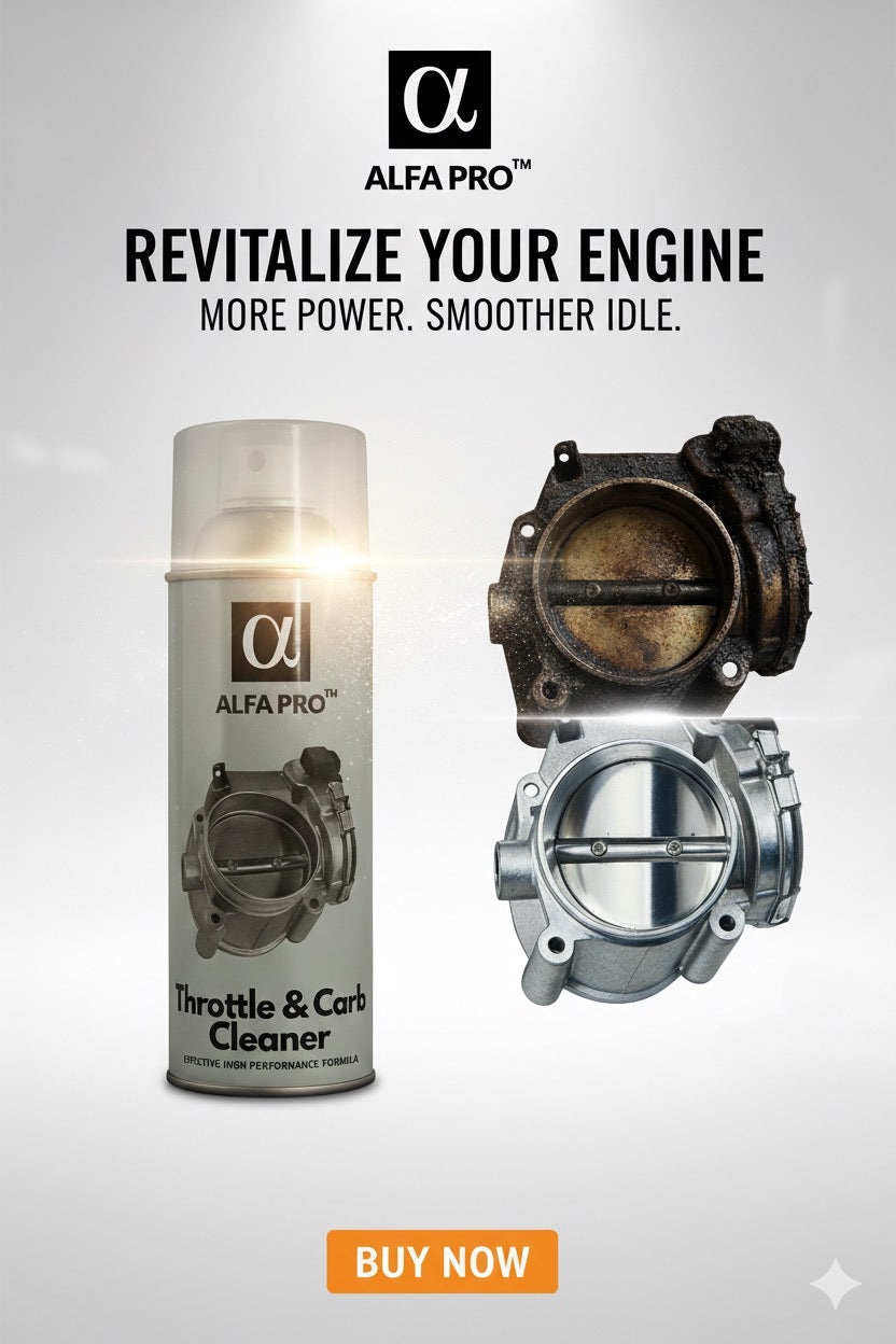 Alfa Pro Throttle & Carb Cleaner 450ml Aerosol Spray - Alfa Automotives