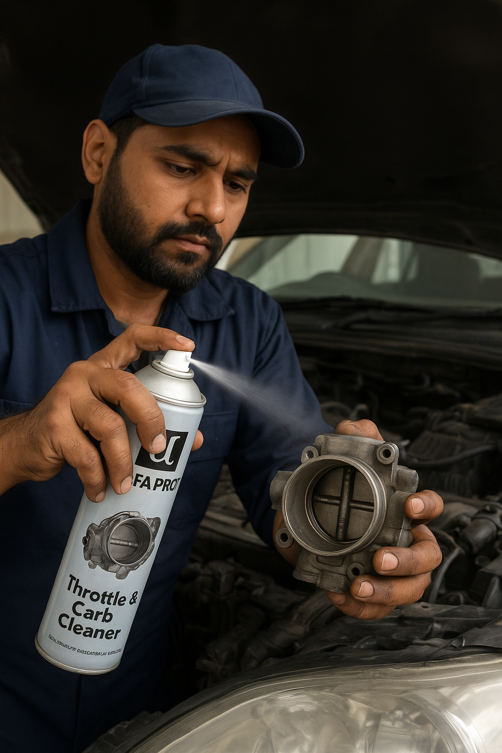 Alfa Pro Throttle & Carb Cleaner 450ml Aerosol Spray